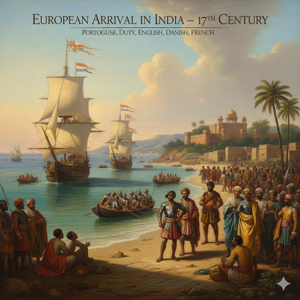 भारत में यूरोपियों का आगमन (Arrival of Europeans in India) 8 यूरोपियों का आगमन – परिचय (Introduction of Arrival of Europeans in India)