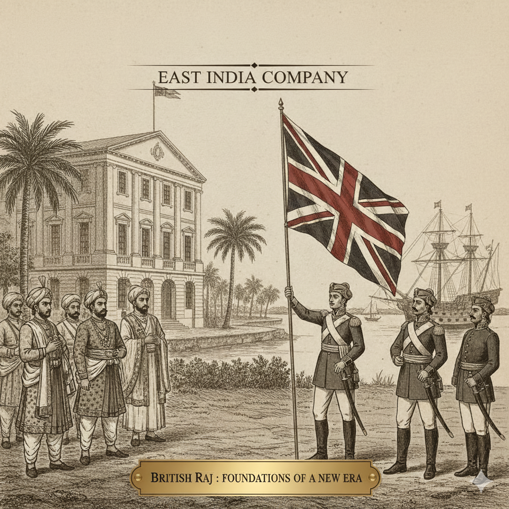 भारत में ब्रिटिश शासन की स्थापना (British Rule in India) 7 ब्रिटिश शासन की स्थापना – परिचय (Establishment of British Rule in India – Introduction)