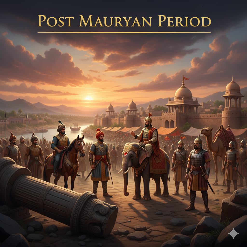 मौर्योत्तर काल: शुंग, सातवाहन, कुषाण (Post-Mauryan Period) 1 मौर्योत्तर काल का परिचय (Introduction of Post-Mauryan Period)