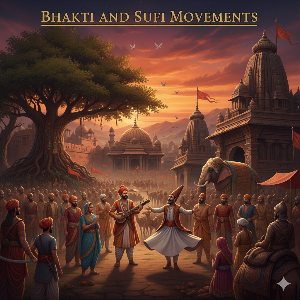 भक्ति व सूफी आंदोलन: एक गाइड (Bhakti and Sufi Movement) 10 भक्ति और सूफी आंदोलन परिचय (Introduction to Bhakti and Sufi Movements)