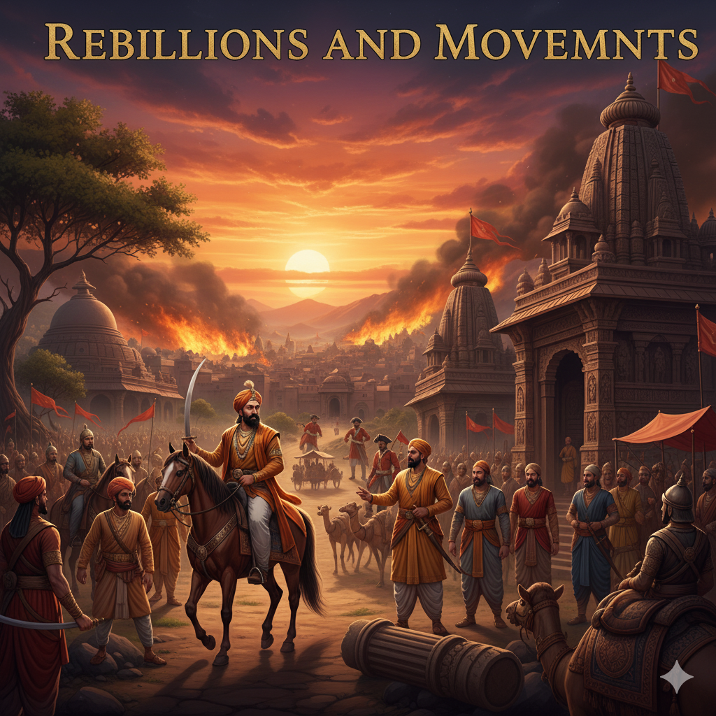 भारतीय इतिहास: प्रमुख विद्रोह व आंदोलन (Indian History) 5 भारतीय इतिहास: प्रमुख विद्रोह व आंदोलन (Indian History)