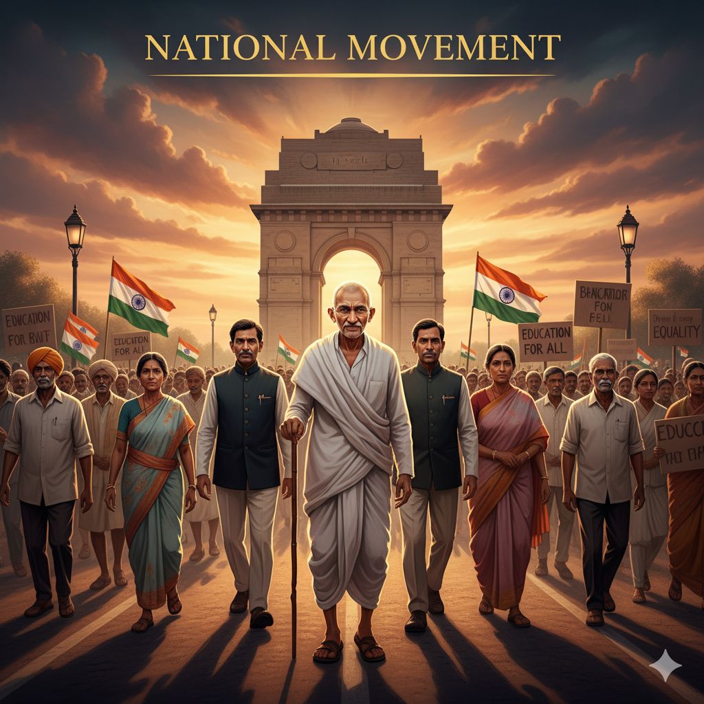 भारतीय राष्ट्रीय आंदोलन का इतिहास (Indian National Movement) 4 राष्ट्रीय आंदोलन – परिचय (National Movement – Introduction)