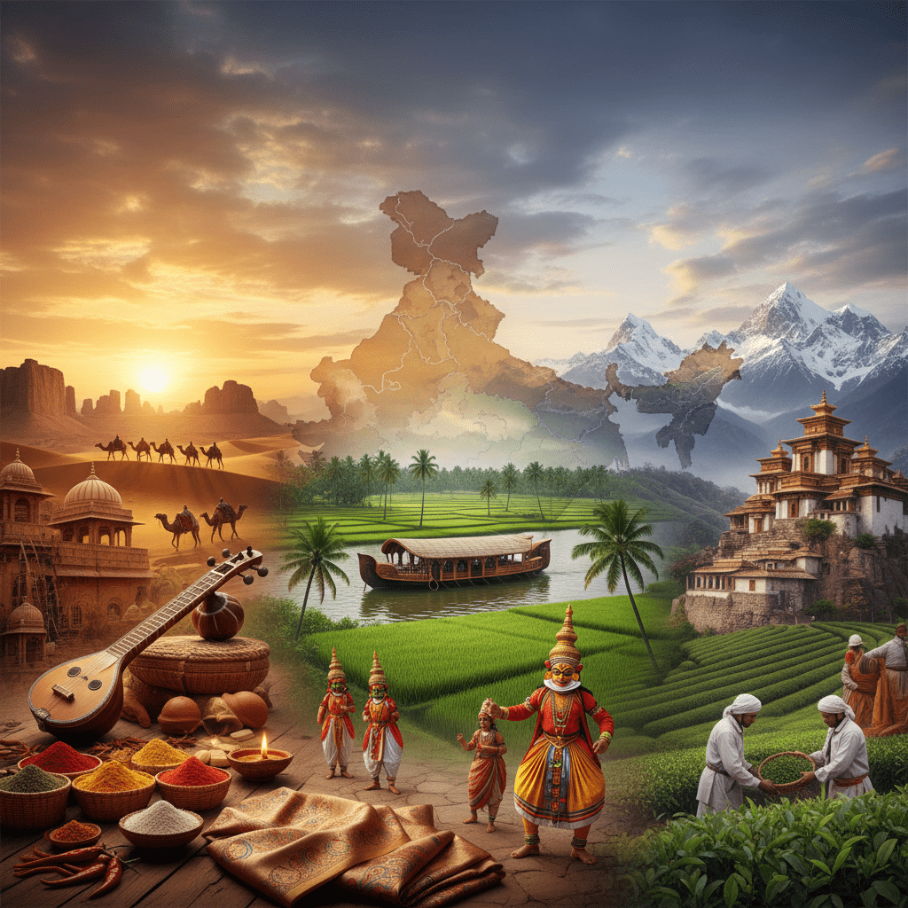 भारत की क्षेत्रीय विशेषताएँ (Regional Features of India) 2 भारत की क्षेत्रीय विशेषताएँ (Regional Features of India)