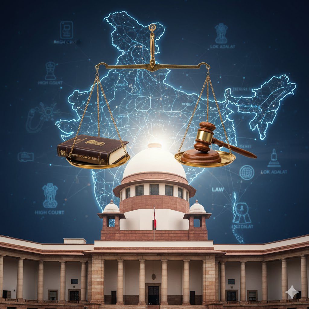 भारतीय न्यायपालिका की संरचना (Structure of Indian Judiciary) 1 न्यायपालिका (Judiciary): संरचना, कार्यप्रणाली और भारतीय लोकतंत्र में भूमिका