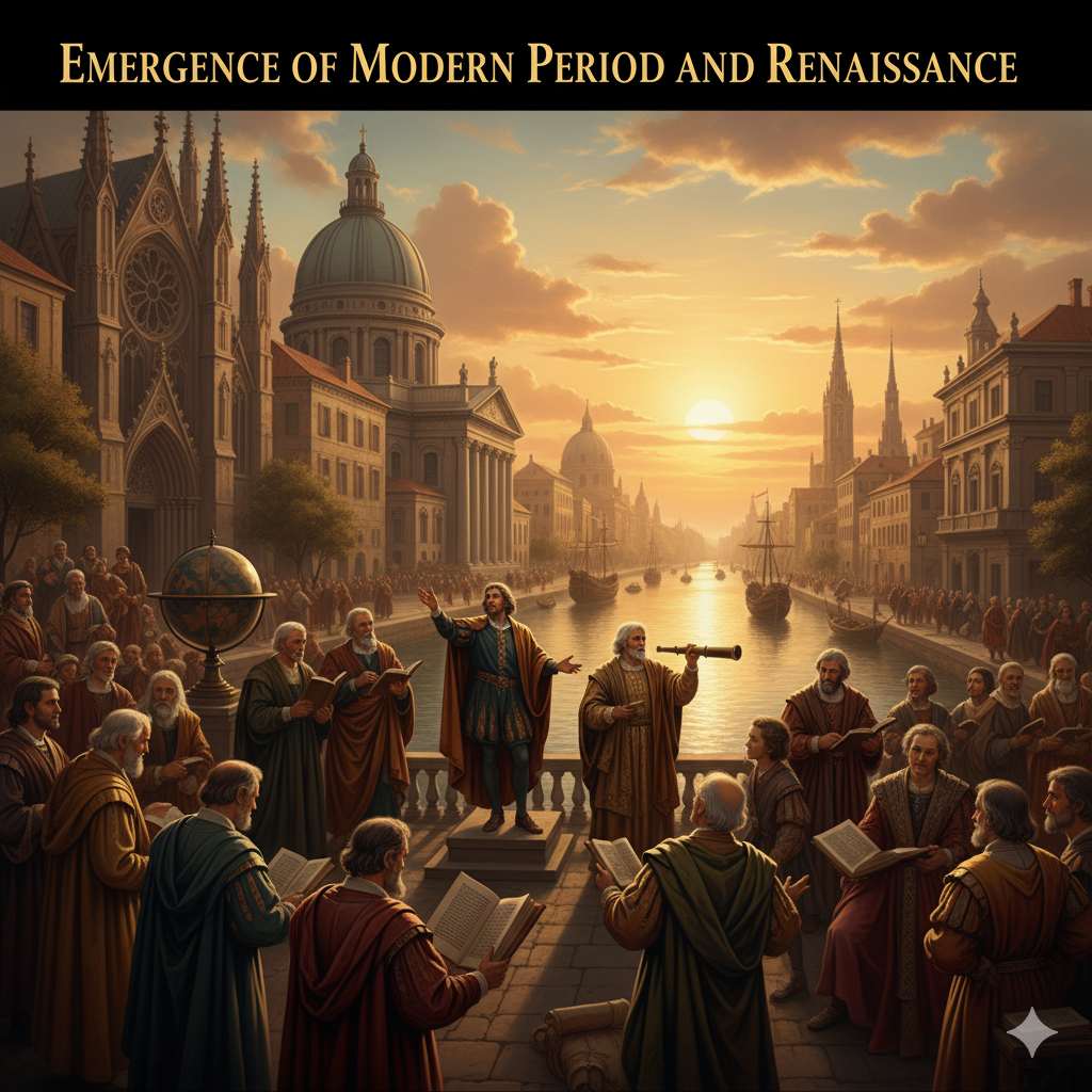 पुनर्जागरण: आधुनिक काल का उदय (Renaissance: Rise of Modern Era) 1 आधुनिक काल का आरंभ और पुनर्जागरण (Emergence of Modern Period and Renaissance)