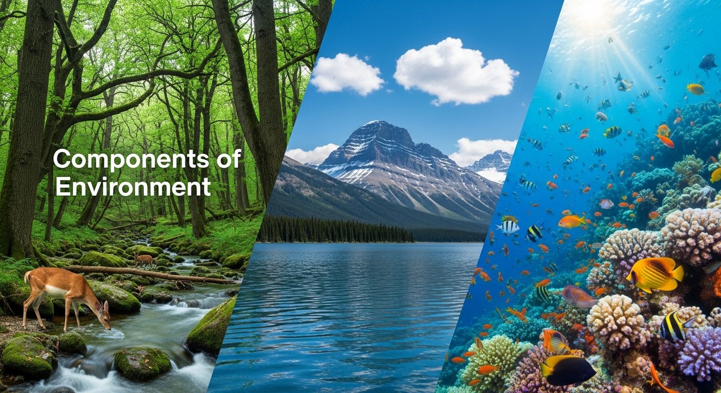 पर्यावरण के घटक और महत्व (Components of Environment) 1 पर्यावरण के घटक और महत्व (Components of Environment)