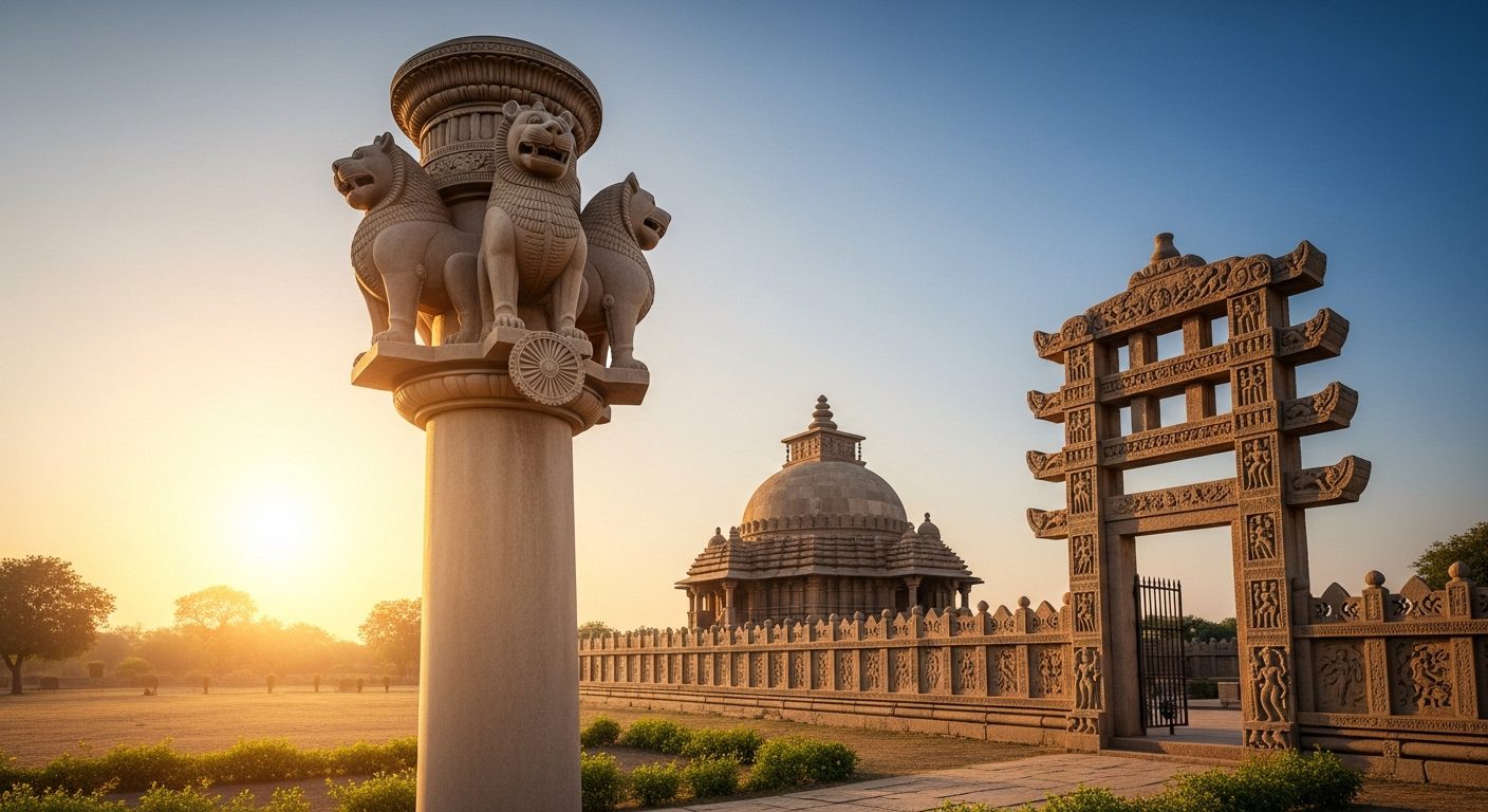 मौर्यकालीन कला: अशोक स्तंभ और स्तूप (Mauryan Art and Culture)