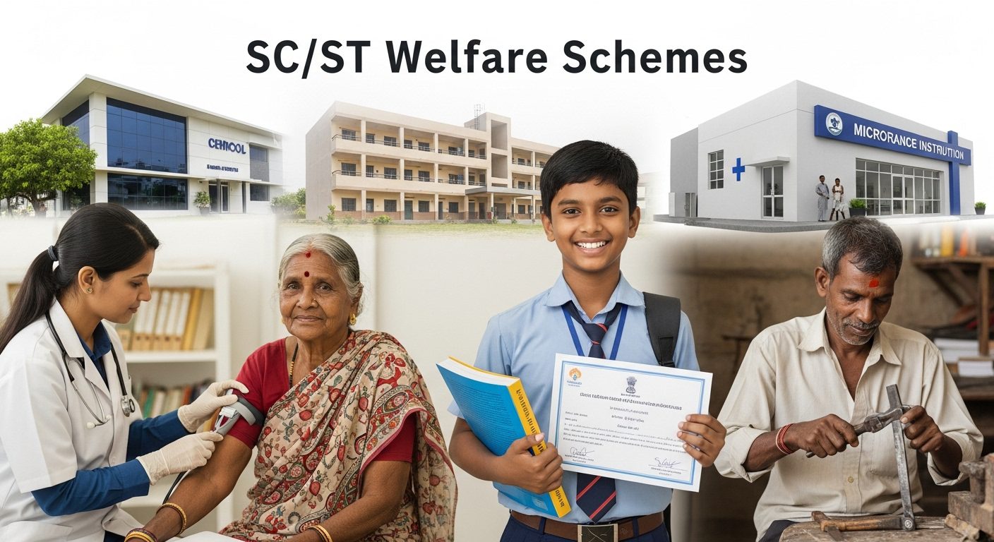 अनुसूचित जाति/जनजाति कल्याण योजनाएँ (SC/ST Welfare Schemes) 6 अनुसूचित जाति/जनजाति कल्याण योजनाएँ (SC/ST Welfare Schemes)
