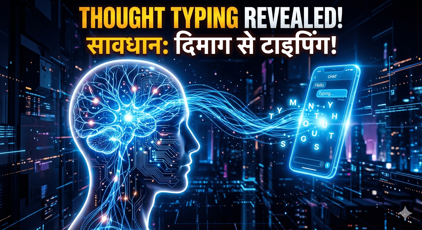 सावधान! 2026 का सबसे बड़ा धमाका: अब बिना बोले टाइप होंगे मैसेज, क्या इंसान बन रहे हैं रोबोट? 104 सावधान! 2026 का सबसे बड़ा धमाका: अब बिना बोले टाइप होंगे मैसेज, क्या इंसान बन रहे हैं रोबोट?