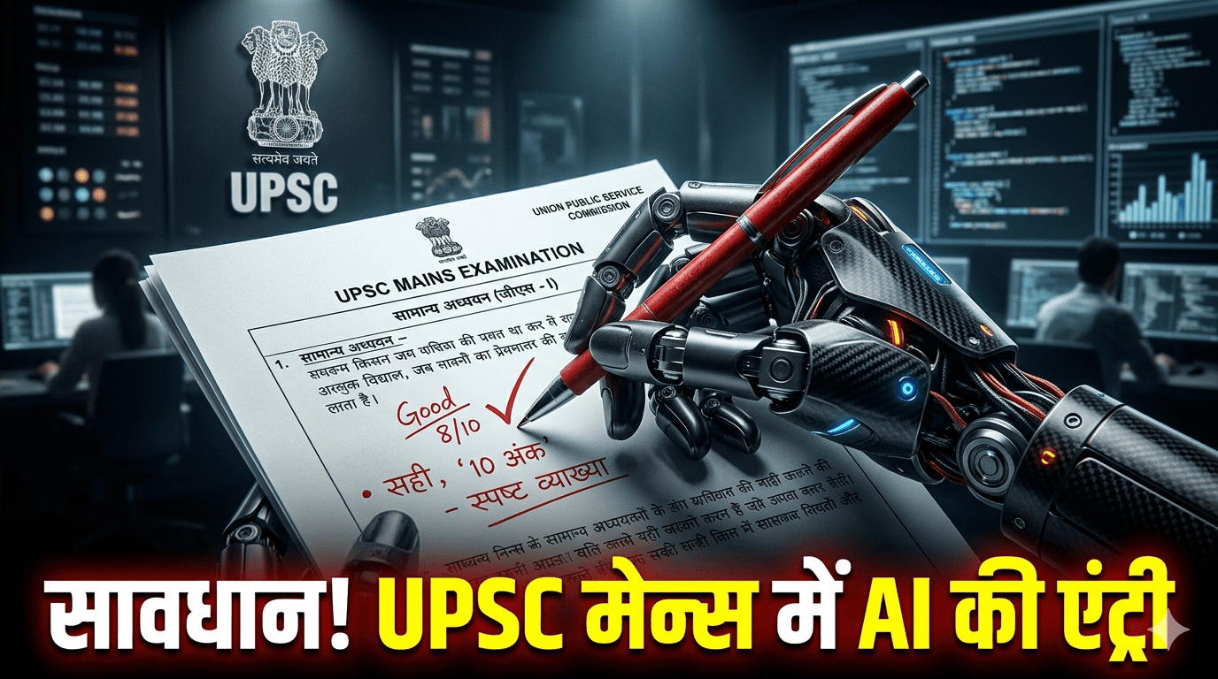 UPSC 2026: अब AI करेगा आपकी मेन्स परीक्षा की जाँच, बदल गया परीक्षा का पूरा नियम!